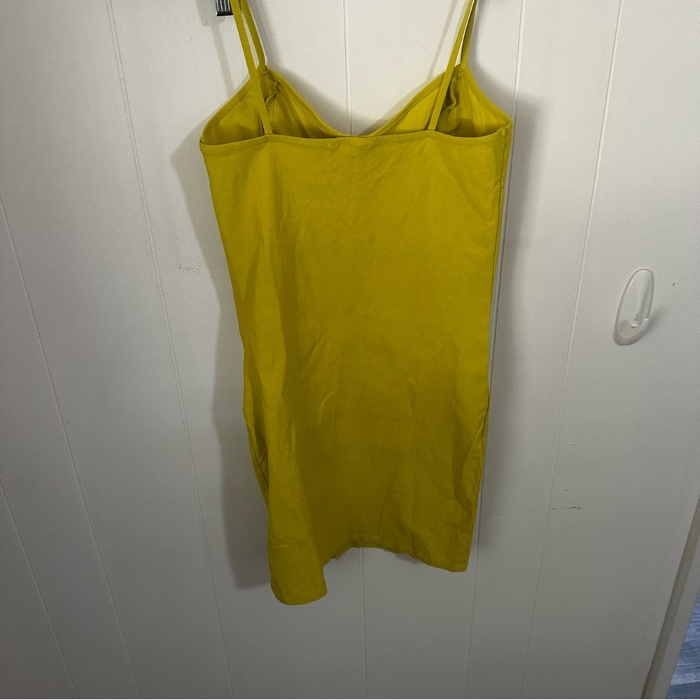 Yellow Mini Bodycon Dress - Picture 2 of 4